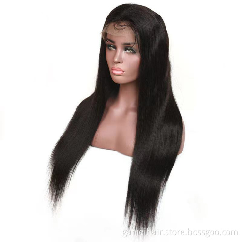 Cheap 10a Raw Brazilian Virgin Human Hair Lace Front Wig Vendor 4x4 5x5 Full HD Swiss Lace Frontal Closure Wig For Black Women